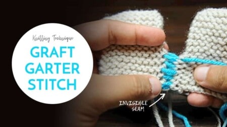 Graft Garter Stitch Knitting Technique