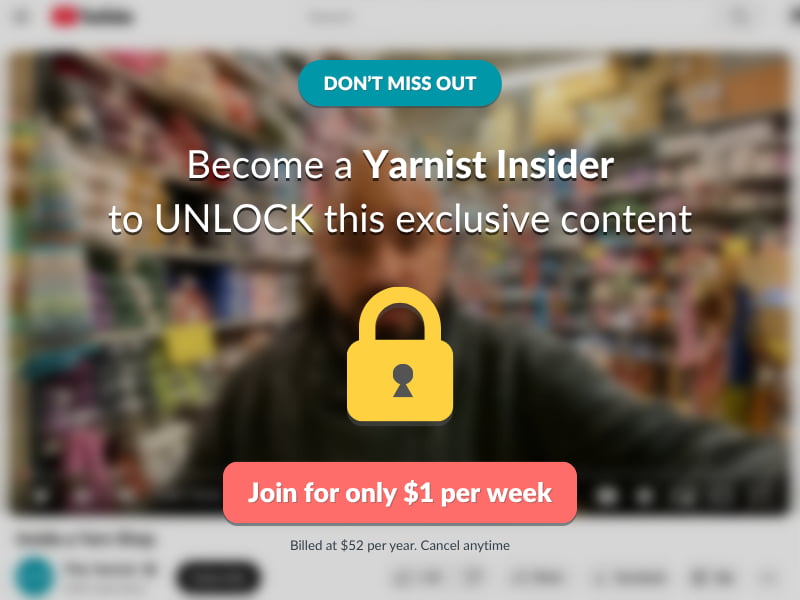 Unlock special bonus content every day — become a Yarnist Insider